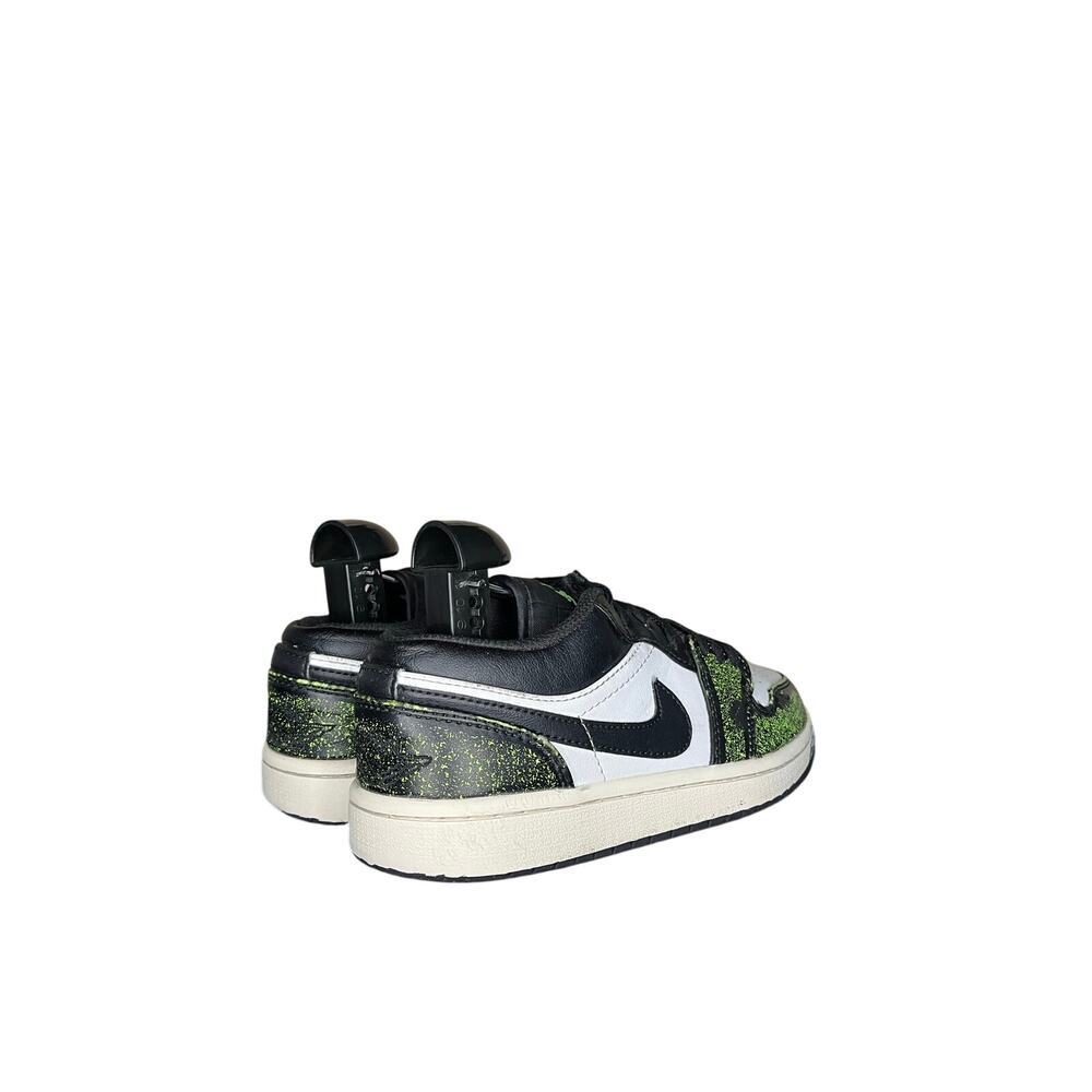 Jordan‎ 1 Low Wear Away SE Grade School Electric Green Sneakers Size 4.5 - Picture 4 of 5